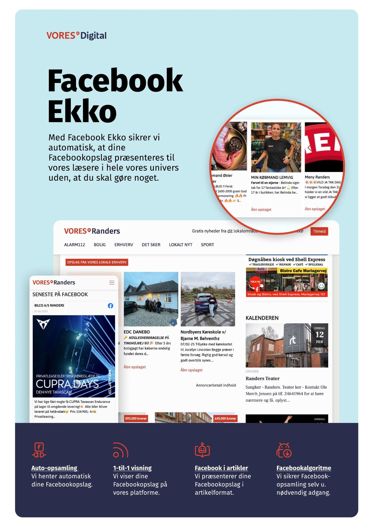 Produktark for Facebook Ekko