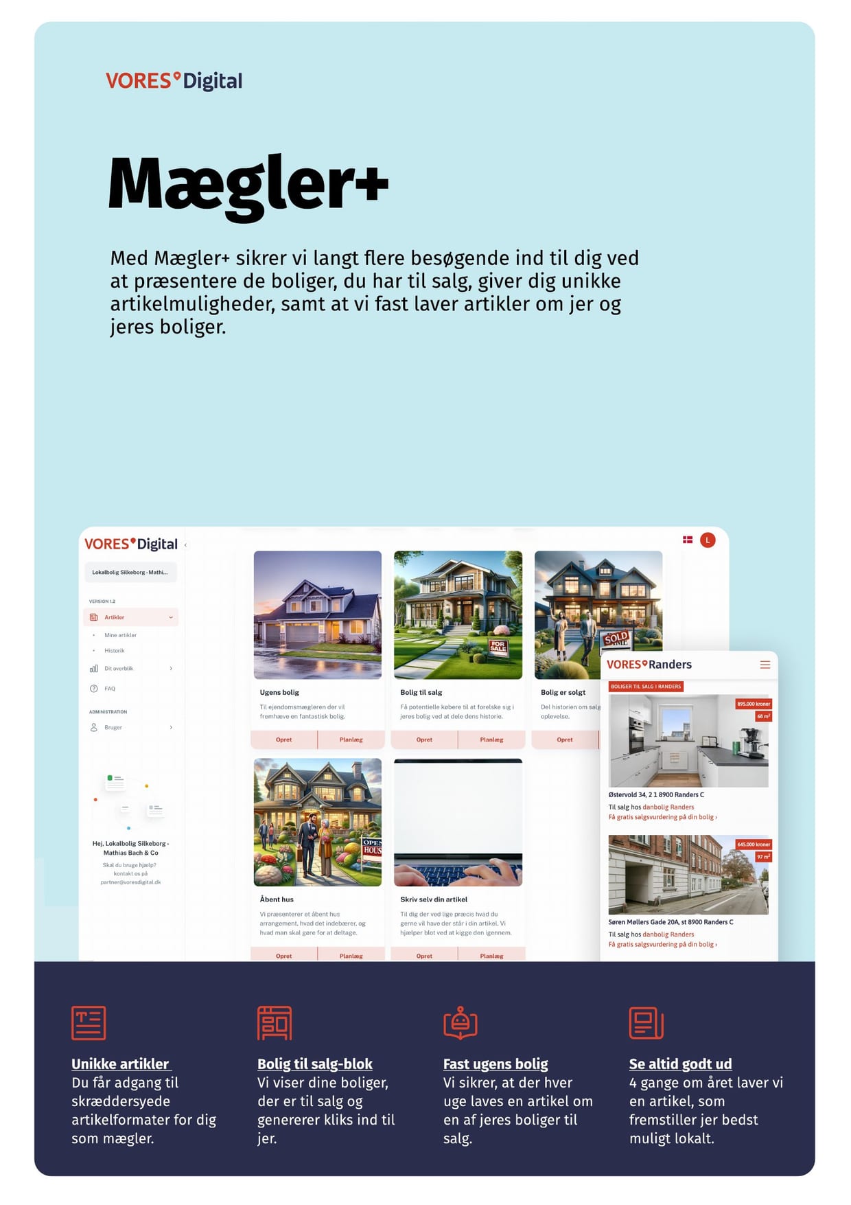 Produktark for Mægler+